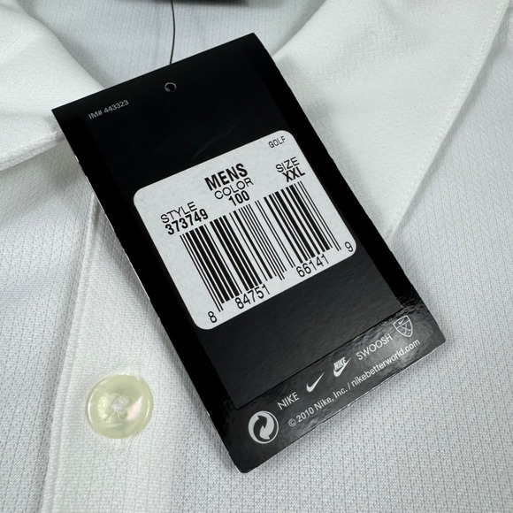 Nike Solid White Brancott Estate Performance Gold Polo Size 2XL NWT - Picture 6 of 8